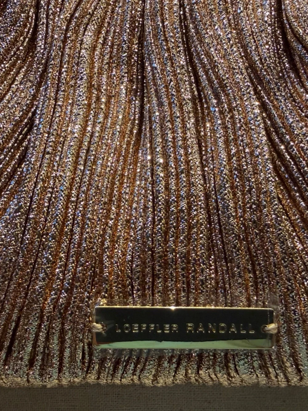 Loeffler Randall Rayne clutch in Dune